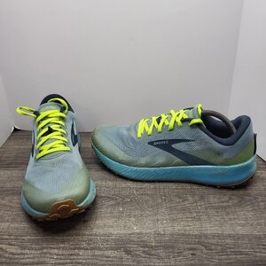 Brooks Catamount Trail Running Shoes Blue Nightlife Biscuit Women's Sz 12